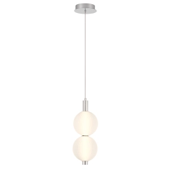 Mała lampa wisząca Palams – 2 źródła światła – Polerowany nikiel QN-PALMAS-2MP-PN Elstead Lighting