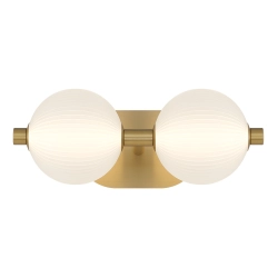 Kinkiet Palmas – 2 źródła światła – Złoty QN-PALMAS-2W-BG Elstead Lighting
