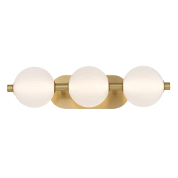 Kinkiet Palams – 3 źródła światła – Złoty QN-PALMAS-3W-BG Elstead Lighting