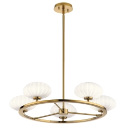 kinkiecik.pl Żyrandol Pim – 5 źródeł światła – Złoty QN-PIM5-FXG Elstead Lighting