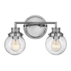 kinkiecik.pl Kinkiet Poppy – 2 źródła światła – Polerowany chrom QN-POPPY2-PC-BATH Elstead Lighting