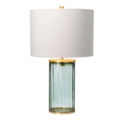 Lampa stołowa Reno – 1 źródło światła – Zielone/ Stary mosiądz QN-RENO-GREEN-AB Elstead Lighting