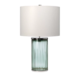 kinkiecik.pl Lampa stołowa Reno – 1 źródło światła – Zielone/ Polerowany nikiel QN-RENO-GREEN-PN Elstead Lighting