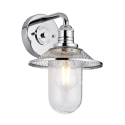 kinkiecik.pl Kinkiet Rigby – 1 źródło światła – Polerowany chrom QN-RIGBY1-BATH-PC Elstead Lighting