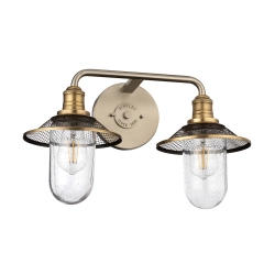 Kinkiet Rigby – 2 źródła światła – Antyczny nikiel/ Stary mosiądz QN-RIGBY2-BATH-AN Elstead Lighting