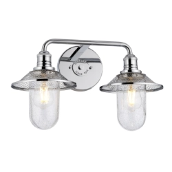 kinkiecik.pl Kinkiet Rigby – 2 źródła światła – Polerowany chrom QN-RIGBY2-BATH-PC Elstead Lighting