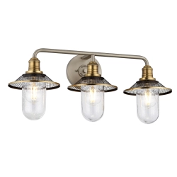 kinkiecik.pl Kinkiet Rigby – 3 źródła światła – Antyczny nikiel/ Stary mosiądz QN-RIGBY3-BATH-AN Elstead Lighting