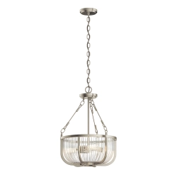kinkiecik.pl Lampa wisząca/ Półplafon Roux – 3 źródła światła -Szczotkowany nikiel QN-ROUX3-BN Elstead Lighting
