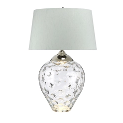 kinkiecik.pl Duża lampa stołowa Samara – 2 źródła światła – Bezbarwne szkło QN-SAMARA-TL-LRG-CLR Elstead Lighting