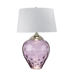 kinkiecik.pl Duża lampa stołowa Samara – 2 źródła światła – Śliwkowa QN-SAMARA-TL-LRG-PLM Elstead Lighting