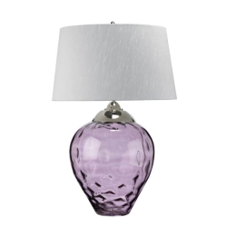 Duża lampa stołowa Samara – 2 źródła światła – Śliwkowa QN-SAMARA-TL-LRG-PLM Elstead Lighting