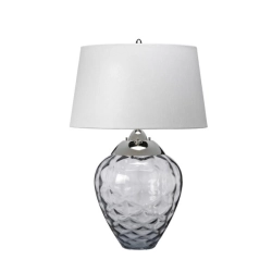 Lampa stołowa Samara – 2 źródła światła – Przydymione szkło QN-SAMARA-TL-SMK Elstead Lighting