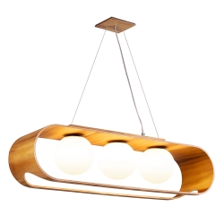 Lampa wisząca Sfera – 3 źródła światła QN-SFERA-3P-TEAK Elstead Lighting