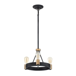 kinkiecik.pl Lampa wisząca/ Półplafon Silas – 3 źródła światła QN-SILAS-3P-DZ Elstead Lighting