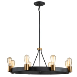 kinkiecik.pl Lampa wisząca/ Półplafon Silas – 8 źródeł światła QN-SILAS-8P-DZ Elstead Lighting