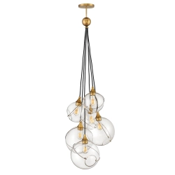 kinkiecik.pl Lampa wisząca Skye – 6 źródeł światła QN-SKYE-6P Elstead Lighting