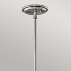 Lampa wisząca Somerset – 1 źródło światła – Opalowe szkło – Szczotkowany nikiel QN-SOMERSET-P-O-BN Elstead Lighting