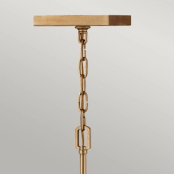 Duża lampa wisząca/ Półplafon Stinson – 4 źródła światła – Przecierany mosiądz QN-STINSON-4P-L-DBR Elstead Lighting