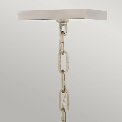 Lampa wisząca/ Półplafon Stinson – 4 źródła światła – Czarna/ Polerowany nikiel QN-STINSON-4P-M-BK Elstead Lighting