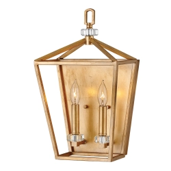kinkiecik.pl Kinkiet Stinson – 2 źródła światła – Przecierany mosiądz QN-STINSON2-DBR Elstead Lighting