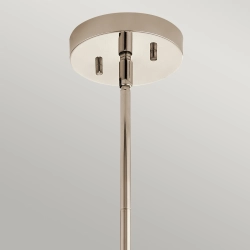 Lampa wisząca/ Plafon Triocent – 1 źródło światła – Polerowany nikiel QN-TRIOCENT-P-PN Elstead Lighting