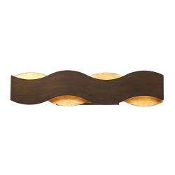 Kinkiet Vaughan – Brązowo-złoty QN-VAUGHAN-1W-BRZ-GD Elstead Lighting