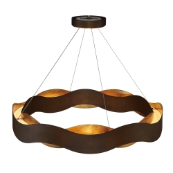 Średni żyrandol Vaughan – Brązowo-złoty QN-VAUGHAN-P-M-BRZ-GD Elstead Lighting