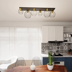 Lampa sufitowa NEST 6 BL GOLD 1370/6 EMIBIG Lighting