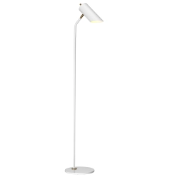 kinkiecik.pl Lampa podłogowa Quinto – 1 źródło światła – Biała/ Stary mosiądz QUINTO-FL-WAB Elstead Lightnig