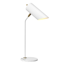 kinkiecik.pl Lampa biurkowa Quinto – 1 źródło światła – Biała/ Stary mosiądz QUINTO-TL-WAB Elstead Lightnig