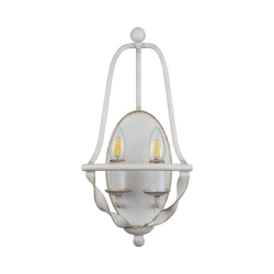Kinkiet Bradbury – 2 źródła światła – Antyczna biel QZ-BRADBURY2-AWH Elstead Lighting