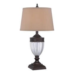 kinkiecik.pl Lampa stołowa Dennison – 1 źródło światła – Brąz palladiański QZ-DENNISON-PB Elstead Lighting