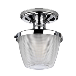 Półplafon Dublin – 1 źródło światła – Polerowany chrom QZ-DUBLIN-SF-PC Elstead Lighting