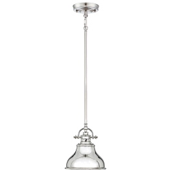 kinkiecik.pl Mała lampa wisząca Emery – 1 źródło światła – Cesarskie srebro QZ-EMERY-P-S-IS Elstead Lighting
