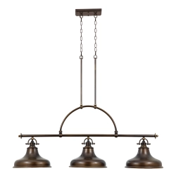 kinkiecik.pl Podłużna lampa wisząca Emery – 3 źródła światła – Brąz palladiański QZ-EMERY3P-PN Elstead Lighting