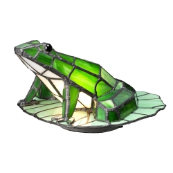 kinkiecik.pl Lampka dekoracyjna w kształcie żaby Tiffany – 1 źródło światła QZ-FROG-TL Elstead Lighting