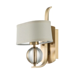 Kinkiet Gotham – 1 źródło światła – Szczotkowany mosiądz QZ-GOTHAM1-BB Elstead Lighting