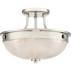 kinkiecik.pl Półplafon Mantle – 2 źródła światła – Polerowany nikiel QZ-MANTLE-SF-IS Elstead Lighting