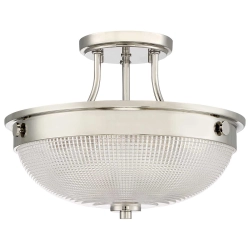 kinkiecik.pl Półplafon Mantle – 2 źródła światła – Polerowany nikiel QZ-MANTLE-SF-IS Elstead Lighting