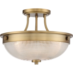 kinkiecik.pl Półplafon Mantle – 2 źródła światła – Stary mosiądz QZ-MANTLE-SF-WS Elstead Lighting