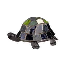 Dekoracyjna lampka w kształcie żółwia lądowego Tiffany – Wbudowany moduł LED QZ-TORTOISE-TL Elstead Lighting