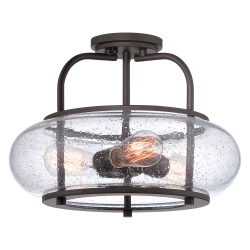kinkiecik.pl Półplafon Trilogy – 3 źródła światła – Stary brąz QZ-TRILOGY-SF-M Elstead Lighting
