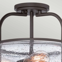 kinkiecik.pl Półplafon Trilogy – 3 źródła światła – Stary brąz QZ-TRILOGY-SF-M Elstead Lighting