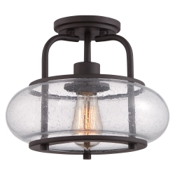 kinkiecik.pl Półplafon Trilogy – 1 źródło światła – Stary brąz QZ-TRILOGY-SF-S Elstead Lighting