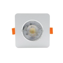 Ruchome kwadratowe oczko podtynkowe Plus białe LED CCT LP-1506/1RS WH Square Light Prestige