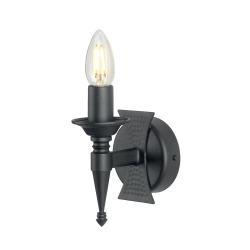 Kinkiet Saxon – 1 źródło światła – Czarny SAX1-BLK Elstead Lighting