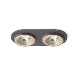 kinkiecik.pl SHARM R II wpuszczana perłowo-złota/brązowa 230V LED 2x10W 24° 3000K R13241 Rendl light studio