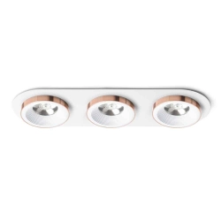 kinkiecik.pl SHARM R III wpuszczana biała miedź 230V LED 3x10W 24° 3000K R13245 Rendl light studio