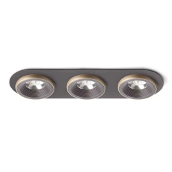 kinkiecik.pl SHARM R III wpuszczana brązowa/perłowo-złota 230V LED 3x10W 24° 3000K R13247 Rendl light studio