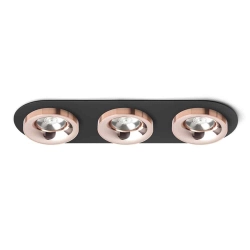 kinkiecik.pl SHARM R III wpuszczana czarna miedź/miedź 230V LED 3x10W 24° 3000K R13248 Rendl light studio